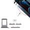Plateau de la carte SIM + touches latérales pour iPhone 12 Pro Max (graphite)